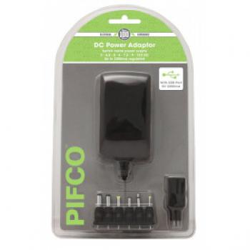 PIFCO AC DC Adaptor Power Plug 2250mA