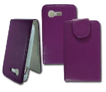 Leather feel Flip Pouch Compatible For Samsung Galaxy POCKET NEO S5310 S5312 - Purple