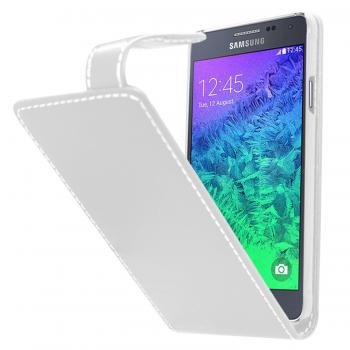 New Fashion Wallet Flip Leather Case Cover For Samsung Galaxy Alpha SM-G850-White