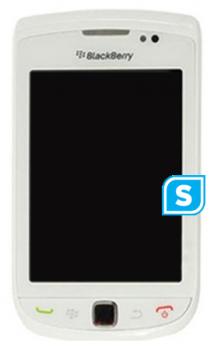 Blackberry 9800 Torch Complete front A Frame, Lcd Screen, Slider, Flex and Digitizer Touchpad White