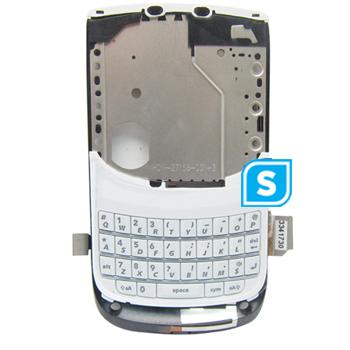 Blackberry 9800 Torch Centre frame with flex and keypad White