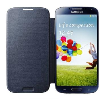 Samsung Galaxy S4 i9500 S4 turn around NFC Flip Cover Case (Grey)