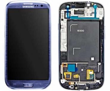 Samsung Galaxy S3 i9300 Replacement Rufurbished High Quality Lcd in Blue