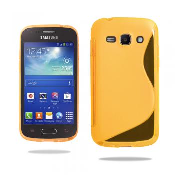 Gel S Line TPU Silicone Back Case Cover Skin for Samsung Galaxy Ace 3 S7272/S7270 - Yellow