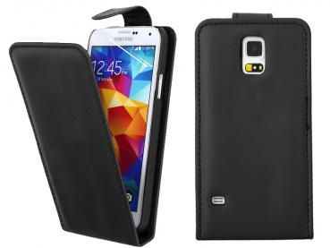 Magnetic Flip Leather Flip Back Case for Samsung Galaxy S5 G900F - Black