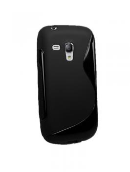 S-Line TPU Silicon Case For Samsung Galaxy S3 mini i8190 Back Cover - Black