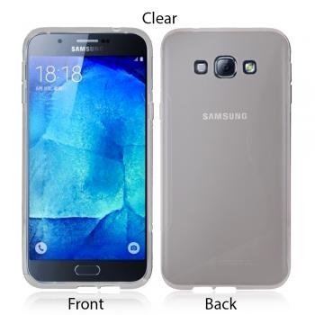 S-Line Soft Silicon Gel Case For Samsung Galaxy A8 in Clear