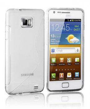 GRIP S-LINE SILICONE GEL CASE FITS SAMSUNG GALAXY S2 i9100 - CLEAR