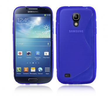 Samsung Galaxy S4 Mini i9190 Silicone Gel Case Cover in Blue