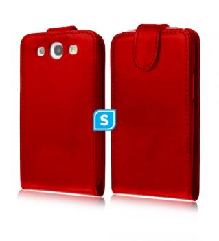 Flip Pouch For Samsung Galaxy S3 mini - Red