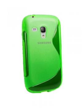 S-Line TPU Silicon Case For Samsung Galaxy S3 mini i8190 Back Cover - Green