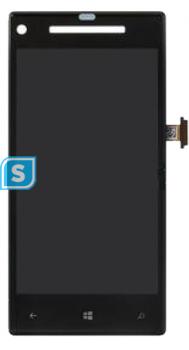 Compatible for HTC 8X Windows Complete Lcd with Digitizer Assembly