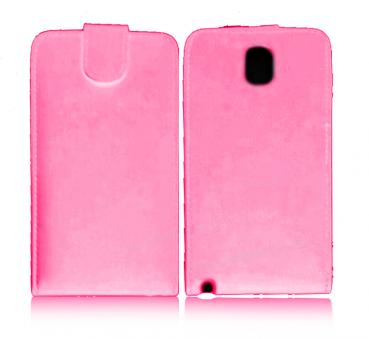 Leather feel Flip Pouch Compatible For Samsung Galaxy Note 3 - Pink