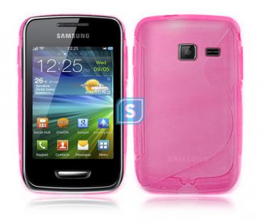 S-Line Case Compatile For Samsung Wave Y - Pink