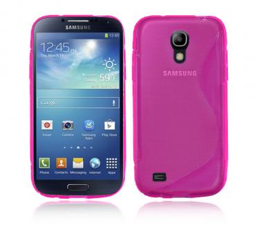 Samsung Galaxy S4 Mini i9190 Silicone Gel Case Cover in Pink