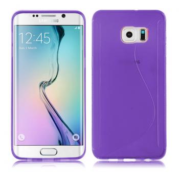 S-Line Soft Silicon Gel Case For Samsung Galaxy S6 Edge Plus in Purple