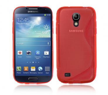 Samsung Galaxy S4 Mini i9190 Silicone Gel Case Cover in Red