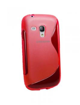 S-Line TPU Silicon Case For Samsung Galaxy S3 mini i8190 Back Cover-Red