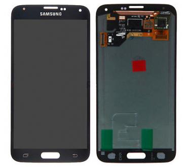 Genuine Samsung Galaxy S5 Lcd SM-G900F and touch pad in Black - Samsung part code: GH97-15734B