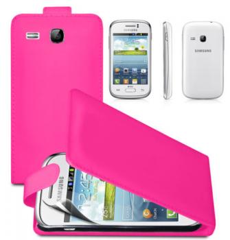 FLIP LEATHER SERIES CASE COVER SAMSUNG GALAXY YOUNG S6310 - Pink