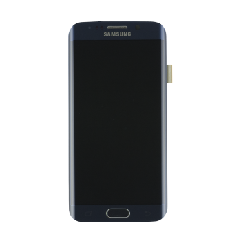 Genuine Samsung S6 Edge SM-G925 Lcd and Touchpad with Frame Assembly in Black - Samsung Part number : GH97-17162A