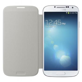 Samsung Galaxy S4 i9500 S4 turn around NFC Flip Cover Case (White)