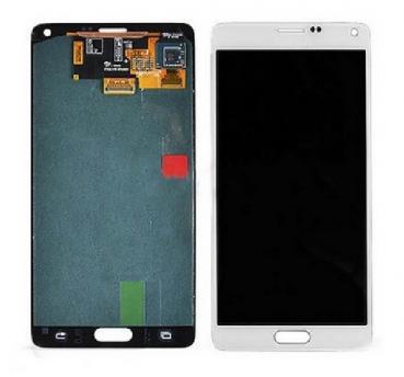 Samsung Galaxy Note 4 SM-N910F Lcd and touchpad in white - Samsung Part number: GH97-16565A